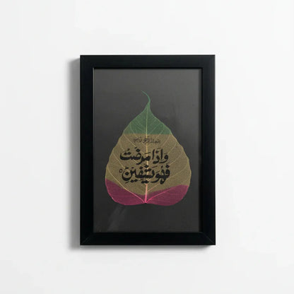 وَإِذَا مَرِضْتُ فَهُوَ يَشْفِينِ